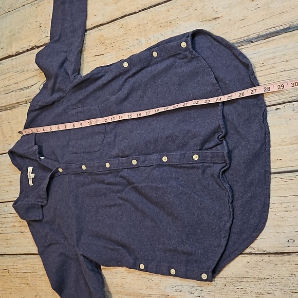 Madewell side button oversized ex boyfriend flannel - Picture 12 of 14